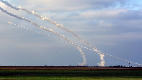 Ракетные стрельбы в Херсонской области Украины Ракетные стрельбы в Херсонской области Украины