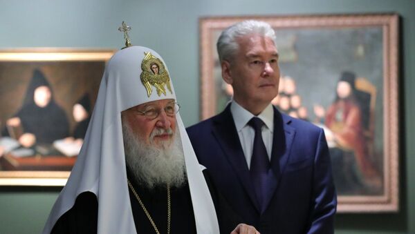 Патриарх Московский и всея Руси Кирилл и мэр Москвы Сергей Собянин Патриарх Московский и всея Руси Кирилл и мэр Москвы Сергей Собянин