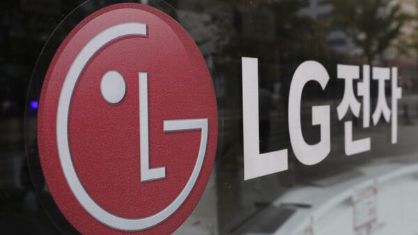 Логотип компании LG Electronics в Сеуле, Южная Корея Логотип компании LG Electronics в Сеуле, Южная Корея