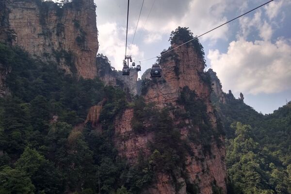 Канатная дорога в Китае Канатная дорога в Китае