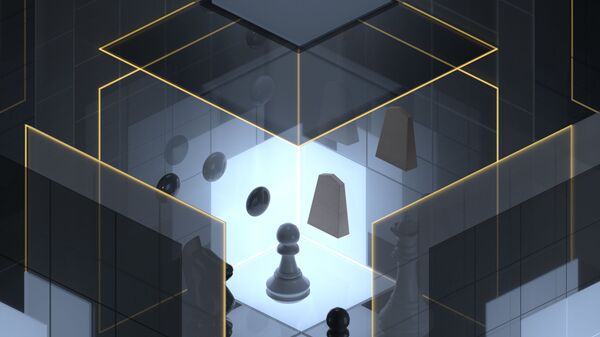 Так художник представил себе процесс мышления AlphaZero Так художник представил себе процесс мышления AlphaZero