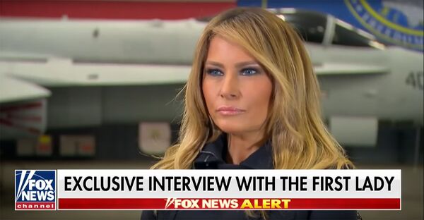Первая леди США Меланья Трамп во время интервью Fox News Первая леди США Меланья Трамп во время интервью Fox News