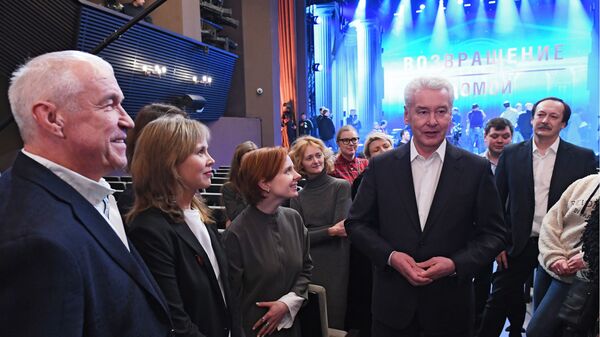 Мэр Москвы Сергей Собянин во время праздника Возвращение домой. 19 декабря 2018 Мэр Москвы Сергей Собянин во время праздника Возвращение домой. 19 декабря 2018