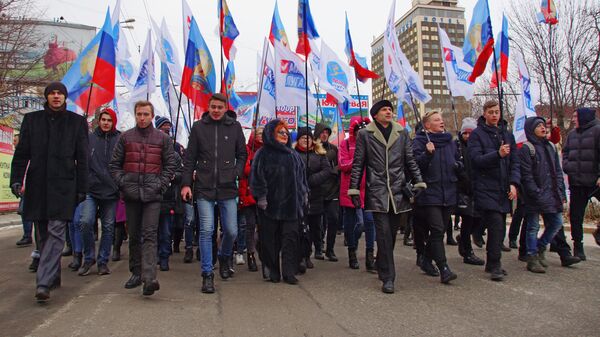 Участники марша Донбасс непокорённый в Луганске. 27 декабря 2018 Участники марша Донбасс непокорённый в Луганске. 27 декабря 2018