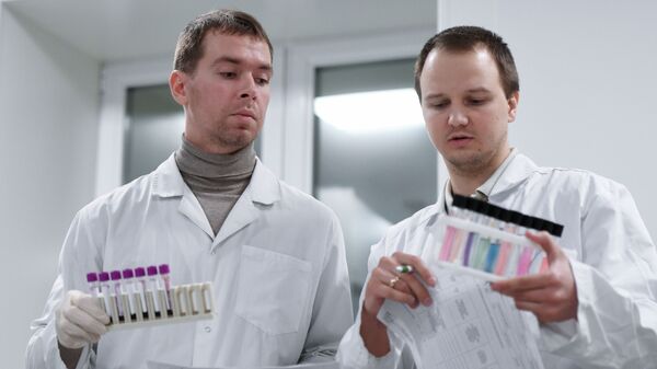 Сотрудники в Национальной антидопинговой лаборатории