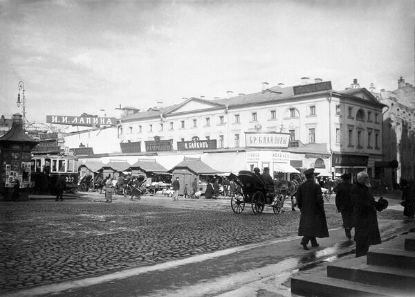 Старая Москва, Охотный ряд. 1914 год Старая Москва, Охотный ряд. 1914 год