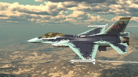 Истребитель F-16C ВВС США в раскраске российского перехватчика пятого поколения Су-57 Истребитель F-16C ВВС США в раскраске российского перехватчика пятого поколения Су-57