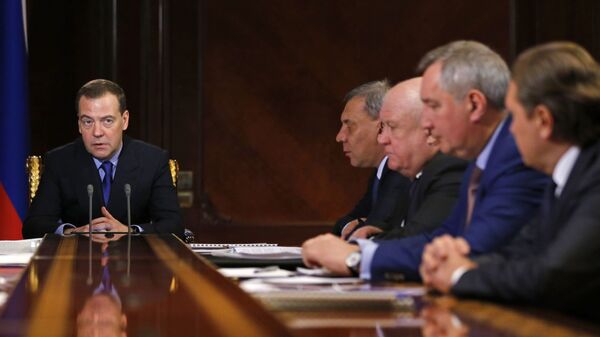 Председатель правительства РФ Дмитрий Медведев проводит совещание по вопросу развития Роскосмоса. 23 января 2019 Председатель правительства РФ Дмитрий Медведев проводит совещание по вопросу развития Роскосмоса. 23 января 2019