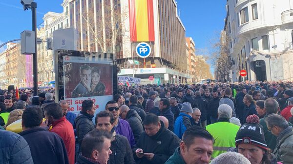 Забастовка таксистов в Мадриде Забастовка таксистов в Мадриде
