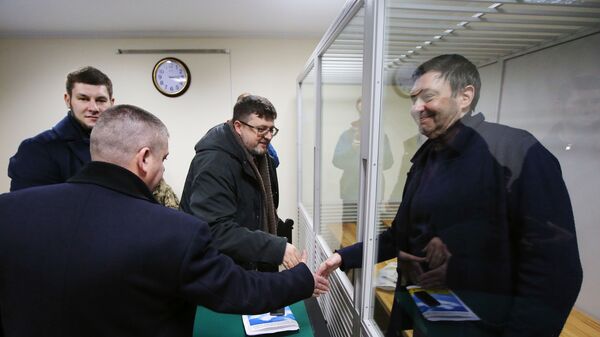 Руководитель портала РИА Новости Украина Кирилл Вышинский в Херсонском апелляционном суде. 31 января 2019 Руководитель портала РИА Новости Украина Кирилл Вышинский в Херсонском апелляционном суде. 31 января 2019