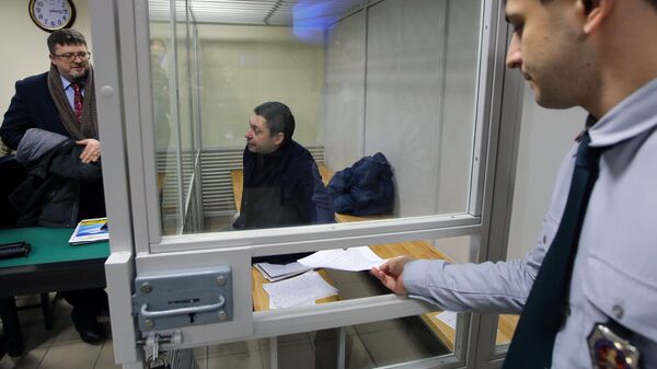 Руководитель портала РИА Новости Украина Кирилл Вышинский в Херсонском апелляционном суде. 31 января 2019 Руководитель портала РИА Новости Украина Кирилл Вышинский в Херсонском апелляционном суде. 31 января 2019