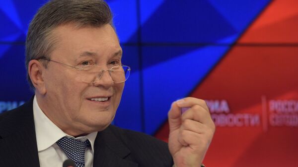 Бывший президент Украины Виктор Янукович на пресс-конференции в МИА Россия сегодня Бывший президент Украины Виктор Янукович на пресс-конференции в МИА Россия сегодня