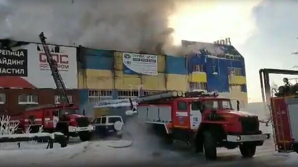 Пожар в Сургуте Пожар в Сургуте