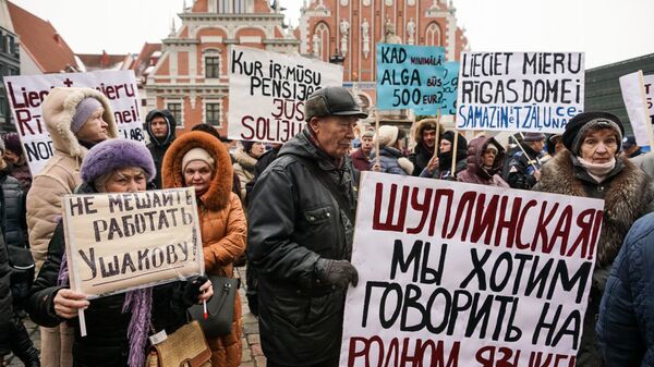 Митинг в поддержку мэра Риги Нила Ушакова, организованного партией Согласие. 9 февраля 2019 Митинг в поддержку мэра Риги Нила Ушакова, организованного партией Согласие. 9 февраля 2019