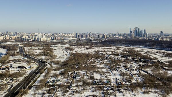 Деревня Терехово на западе Москвы, на территории района Хорошево-Мневники, в Мневниковской пойме реки Москвы Деревня Терехово на западе Москвы, на территории района Хорошево-Мневники, в Мневниковской пойме реки Москвы