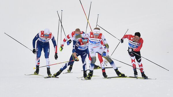 Гонка на чемпионате мира в Австрии Гонка на чемпионате мира в Австрии