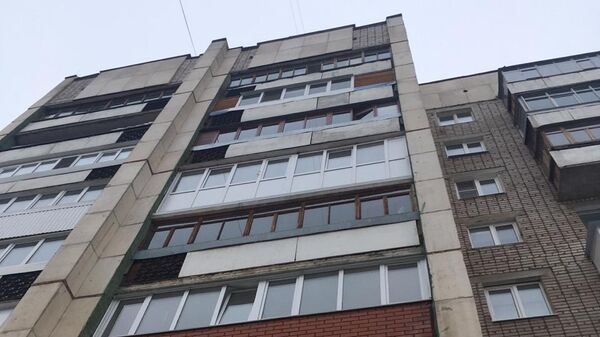 Дом, из окна которого упал двухгодовалый ребенок в Уфе. 13 марта 2019 Дом, из окна которого упал двухгодовалый ребенок в Уфе. 13 марта 2019