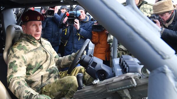 Директор Федеральной службы войск национальной гвардии - главнокомандующий войсками национальной гвардии РФ Виктор Золотов Директор Федеральной службы войск национальной гвардии - главнокомандующий войсками национальной гвардии РФ Виктор Золотов