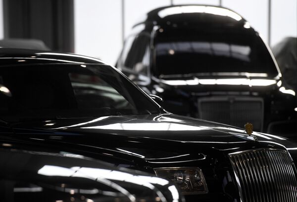 Автомобили Aurus в Государственном научном центре РФ ФГУП НАМИ в рамках проекта Открой#Моспром в Москве Автомобили Aurus в Государственном научном центре РФ ФГУП НАМИ в рамках проекта Открой#Моспром в Москве