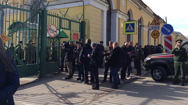 Ситуация на месте взрыва в Академии имени Можайского в Санкт-Петербурге. 2 апреля 2019 Ситуация на месте взрыва в Академии имени Можайского в Санкт-Петербурге. 2 апреля 2019