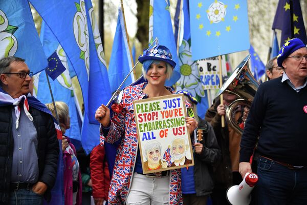 Акция против Brexit в Лондоне Акция против Brexit в Лондоне