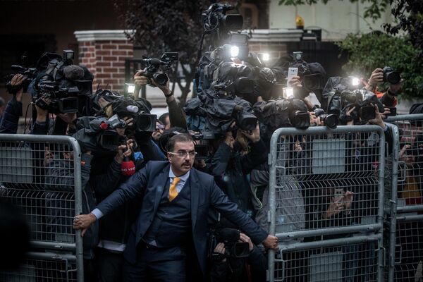 The Disappearance of Jamal Khashoggi фотографа Chris McGrath, занявшего первое место в категории GENERAL NEWS - SINGLES в фотоконкурсе World Press Photo 2019 The Disappearance of Jamal Khashoggi фотографа Chris McGrath, занявшего первое место в категории GENERAL NEWS - SINGLES в фотоконкурсе World Press Photo 2019