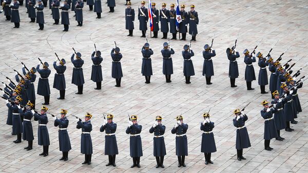 Развод конных и пеших караулов Президентского полка Развод конных и пеших караулов Президентского полка