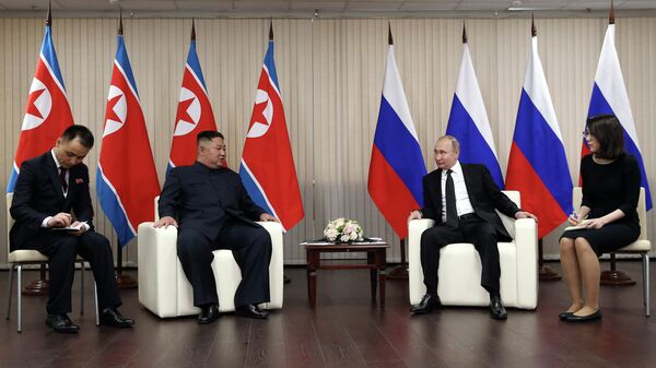 Президент РФ Владимир Путин встретился с лидером КНДР Ким Чен Ыном Президент РФ Владимир Путин встретился с лидером КНДР Ким Чен Ыном