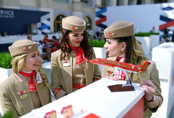 Участницы конкурса красоты Sky Lady 2019 в Москве Участницы конкурса красоты Sky Lady 2019 в Москве