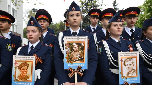 Участники акции Бессмертный полк в Севастополе Участники акции Бессмертный полк в Севастополе