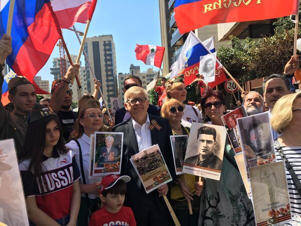 Акция памяти Бессмертный полк в Бейруте Акция памяти Бессмертный полк в Бейруте