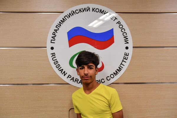 Касим Алькадим в музее паралимпийского движения в Москве Касим Алькадим в музее паралимпийского движения в Москве