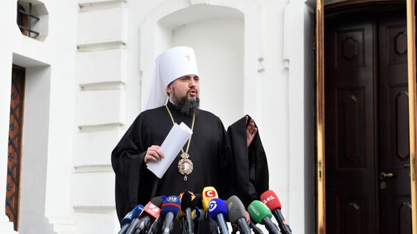 Митрополит Киевский и всея Украины Епифаний после заседания Синода Украинской православной церкви Митрополит Киевский и всея Украины Епифаний после заседания Синода Украинской православной церкви
