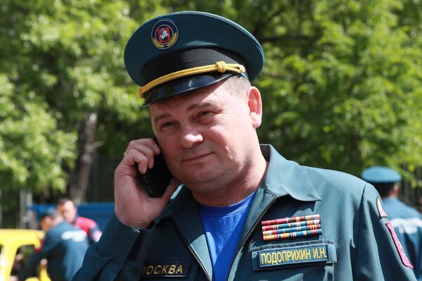 Учения в пожарно-спасательном центре Учения в пожарно-спасательном центре