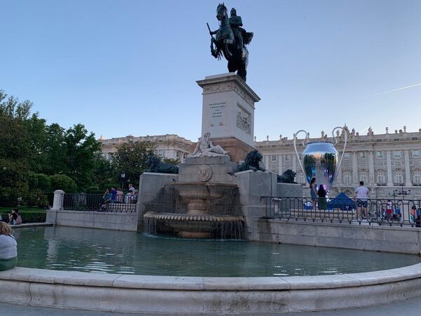 Кубок Лиги чемпионов в центре Мадрида Кубок Лиги чемпионов в центре Мадрида