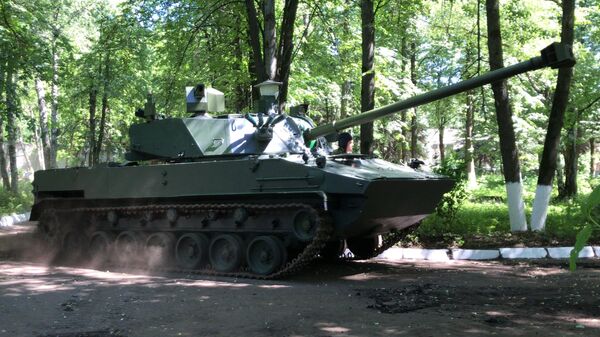 Опытный образец самоходного орудия для воздушно-десантных войск Лотос Опытный образец самоходного орудия для воздушно-десантных войск Лотос