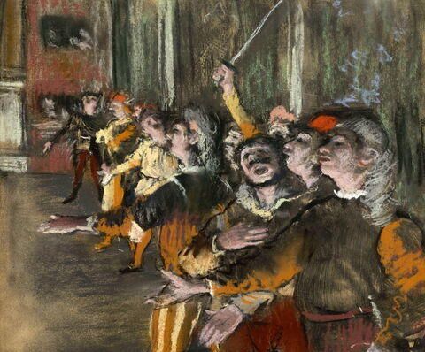 Картина художника Эдгара Дега Les Choristes (1877) Картина художника Эдгара Дега Les Choristes (1877)