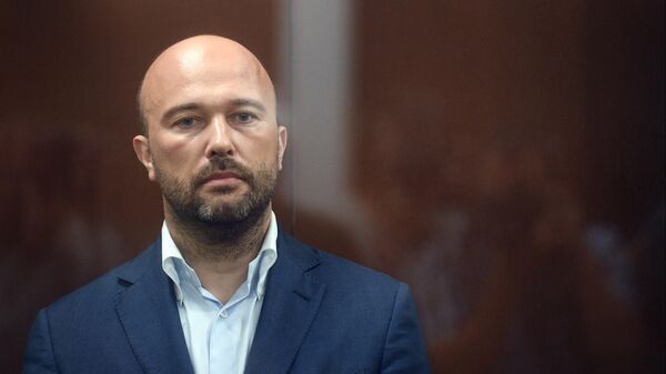 Дмитрий Мазуров в зале заседаний Тверского суда Москвы
