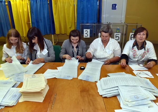 Подсчет голосов досрочных выборов в Верховную раду Украины Подсчет голосов досрочных выборов в Верховную раду Украины