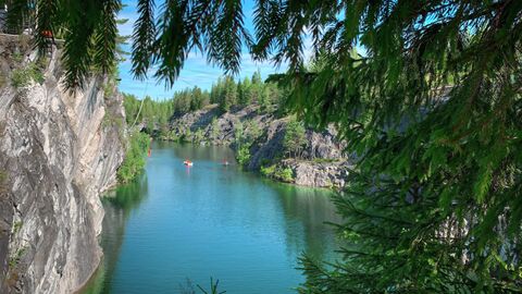 Карелия. Горный парк Рускеала.