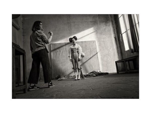 Крис Ли на съемках календаря Pirelli Крис Ли на съемках календаря Pirelli