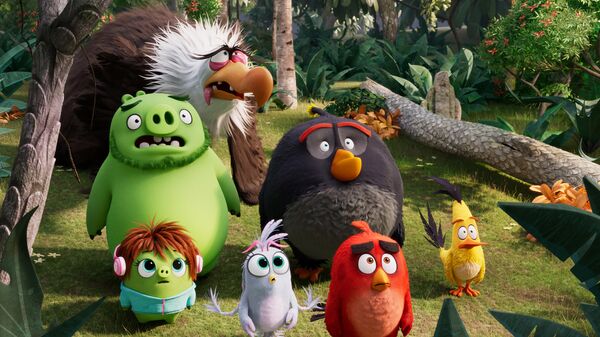 Кадр из мультфильма Angry Birds 2 в кино Кадр из мультфильма Angry Birds 2 в кино