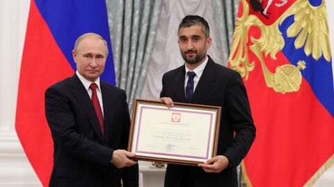 Владимир Путин и Александр Самедов Владимир Путин и Александр Самедов