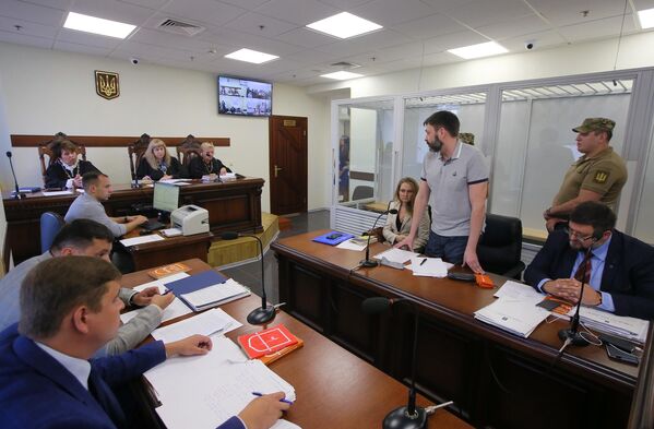 Руководитель портала РИА Новости Украина Кирилл Вышинский на заседании апелляционного суда Киева Руководитель портала РИА Новости Украина Кирилл Вышинский на заседании апелляционного суда Киева