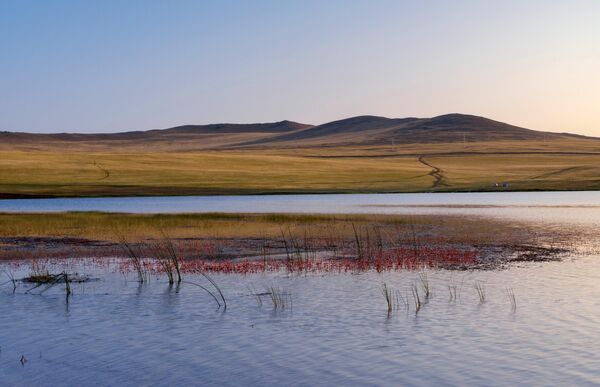 Озеро Ханхой на острове Ольхон в Иркутской области