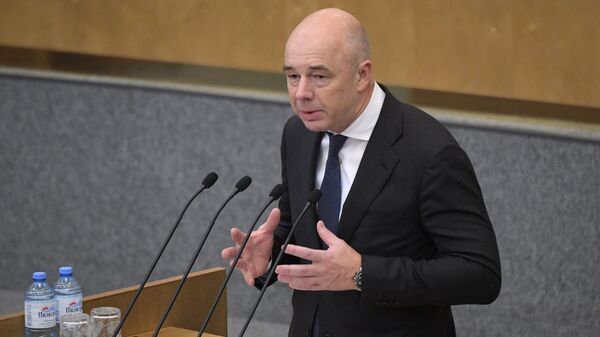 Первый заместитель председателя правительства РФ министр финансов РФ Антон Силуанов на пленарном заседании Госдумы РФ Первый заместитель председателя правительства РФ министр финансов РФ Антон Силуанов на пленарном заседании Госдумы РФ