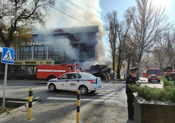 На месте взрыва в Бишкеке. 8 ноября 2019 На месте взрыва в Бишкеке. 8 ноября 2019