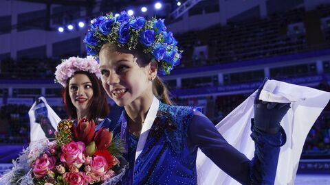 Евгения Медведева и Александра Трусова Евгения Медведева и Александра Трусова