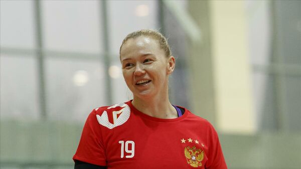Игрок сборной России по гандболу Ксения Макеева Игрок сборной России по гандболу Ксения Макеева