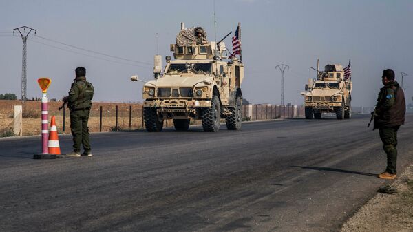 Военный конвой США в Сирии Военный конвой США в Сирии